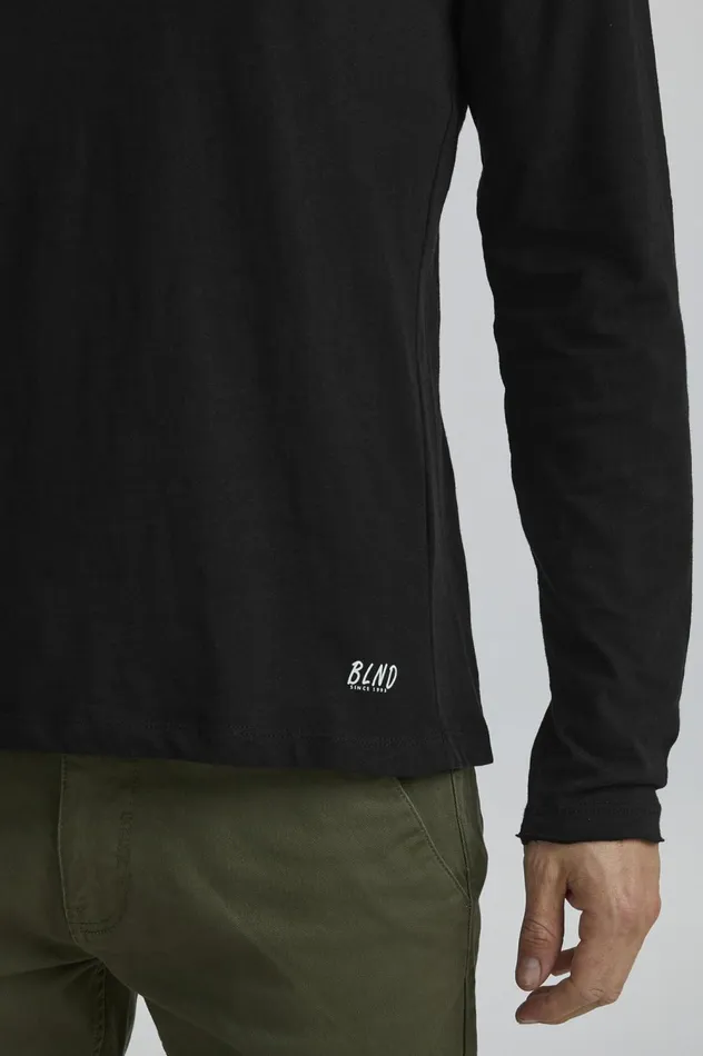 Men TShirts Blend BHNICOLAI Long Sleeved Tshirt Black