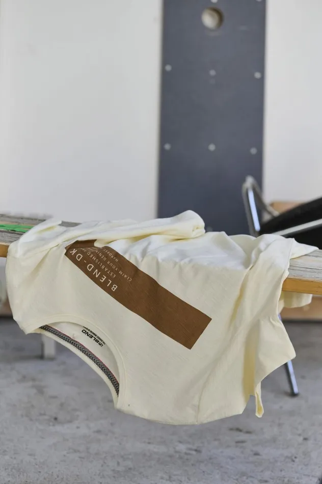 Men TShirts Blend Tshirt Egret