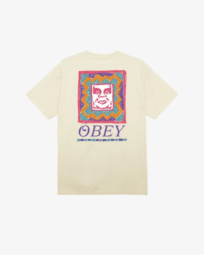 Men THROWBACK CLASSIC TSHIRT White OBEY Clothing TSHIRTS