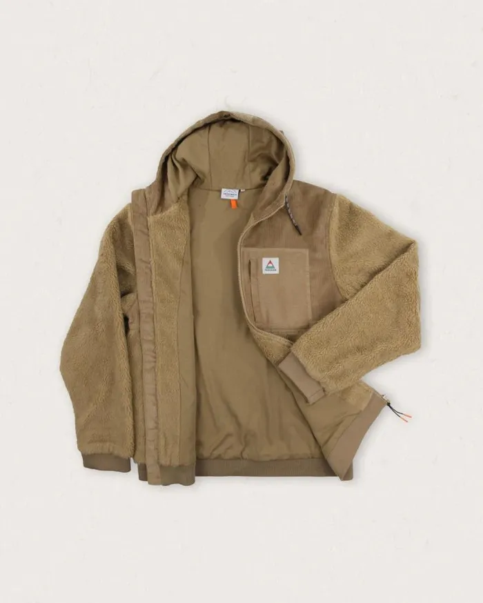 Men Tops Passenger Adventure Recycled DeepPile Sherpa Fleece Biscuit Biscuit