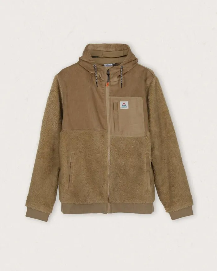 Men Tops Passenger Adventure Recycled DeepPile Sherpa Fleece Biscuit Biscuit
