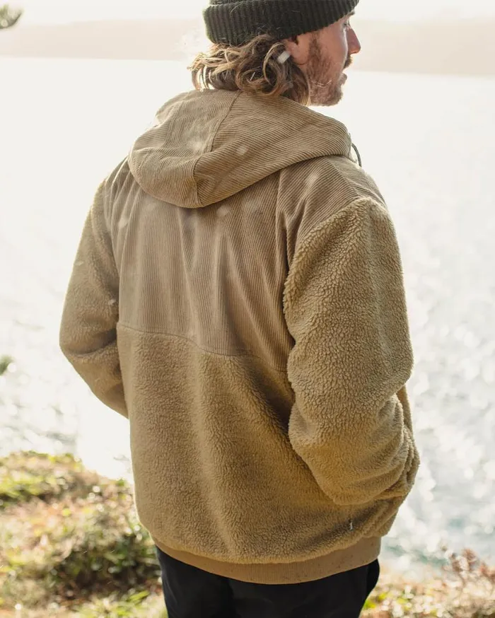 Men Tops Passenger Adventure Recycled DeepPile Sherpa Fleece Biscuit Biscuit