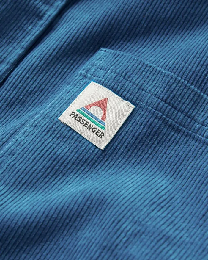 Men Tops Passenger Backcountry Cord Shirt Blue Steel Blue Steel