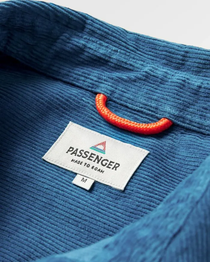 Men Tops Passenger Backcountry Cord Shirt Blue Steel Blue Steel