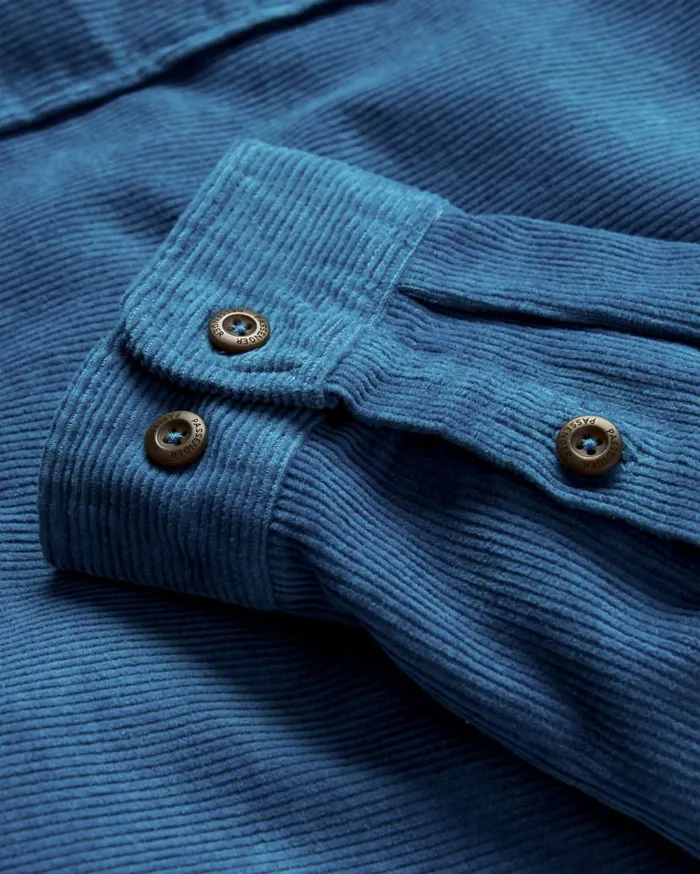 Men Tops Passenger Backcountry Cord Shirt Blue Steel Blue Steel