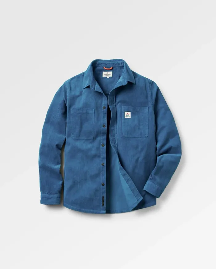 Men Tops Passenger Backcountry Cord Shirt Blue Steel Blue Steel