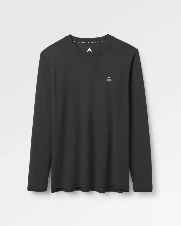 Men Tops Passenger Classic Active Recycled LS TShirt Black Black