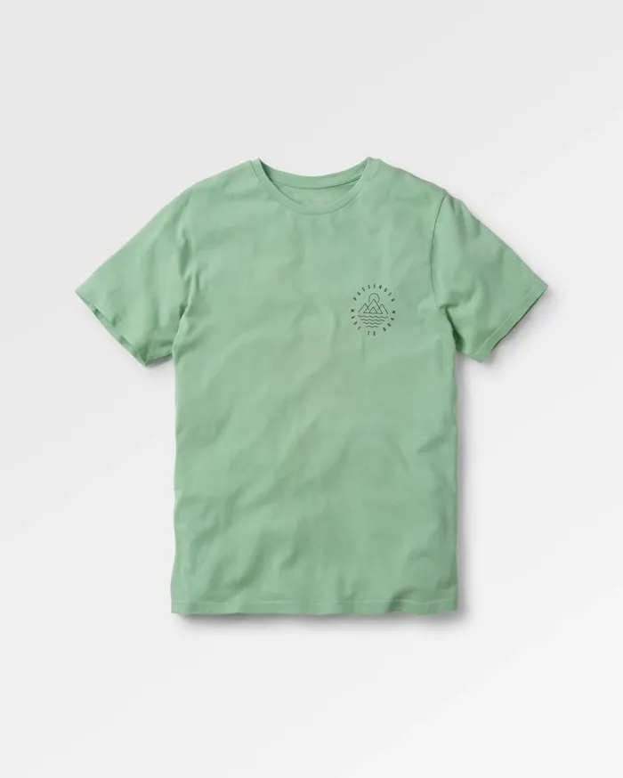 Men Tops Passenger Escapism Recycled Cotton TShirt Green Fig Green Fig