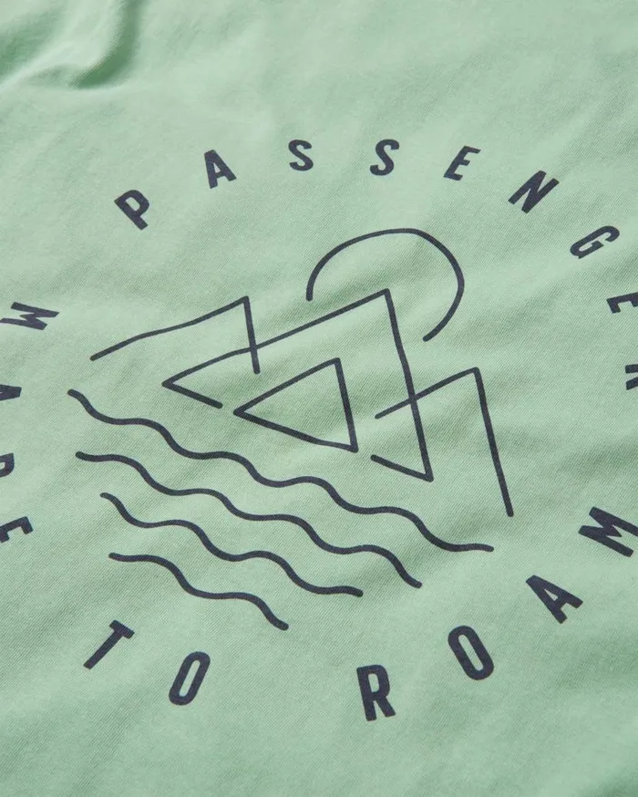 Men Tops Passenger Escapism Recycled Cotton TShirt Green Fig Green Fig