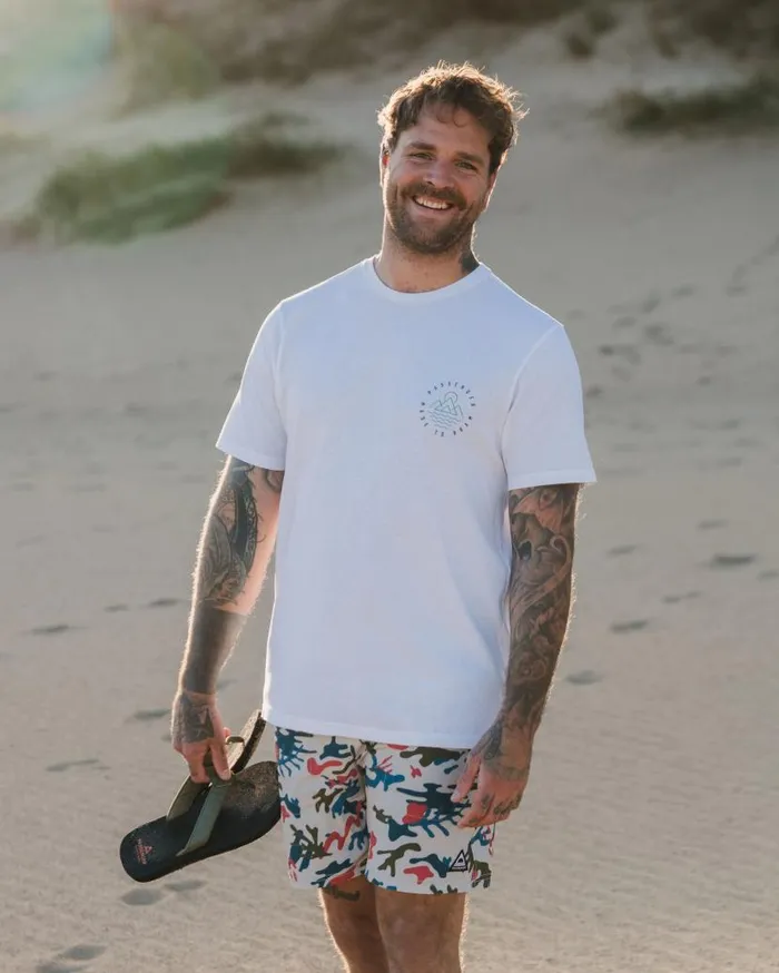 Men Tops Passenger Escapism Recycled Cotton TShirt White White