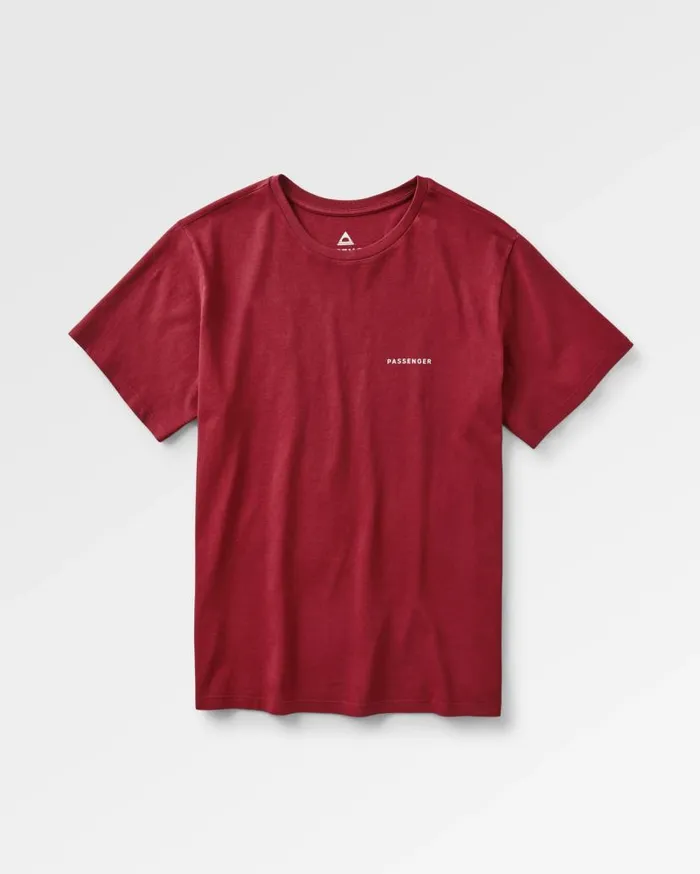Men Tops Passenger Made To Roam Recycled Cotton TShirt Forest Berry Forest Berry