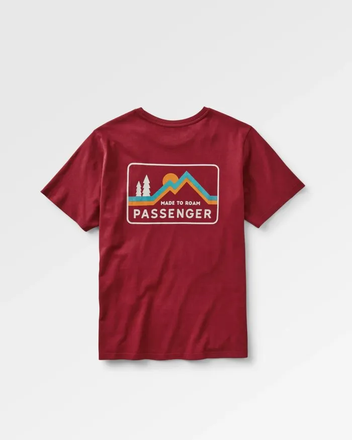 Men Tops Passenger Made To Roam Recycled Cotton TShirt Forest Berry Forest Berry