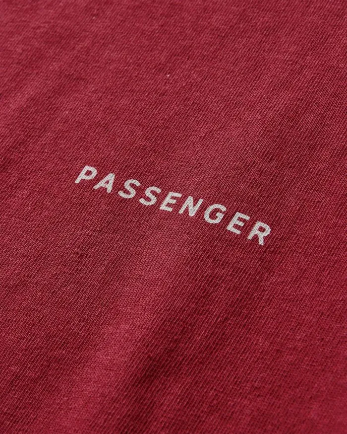Men Tops Passenger Made To Roam Recycled Cotton TShirt Forest Berry Forest Berry