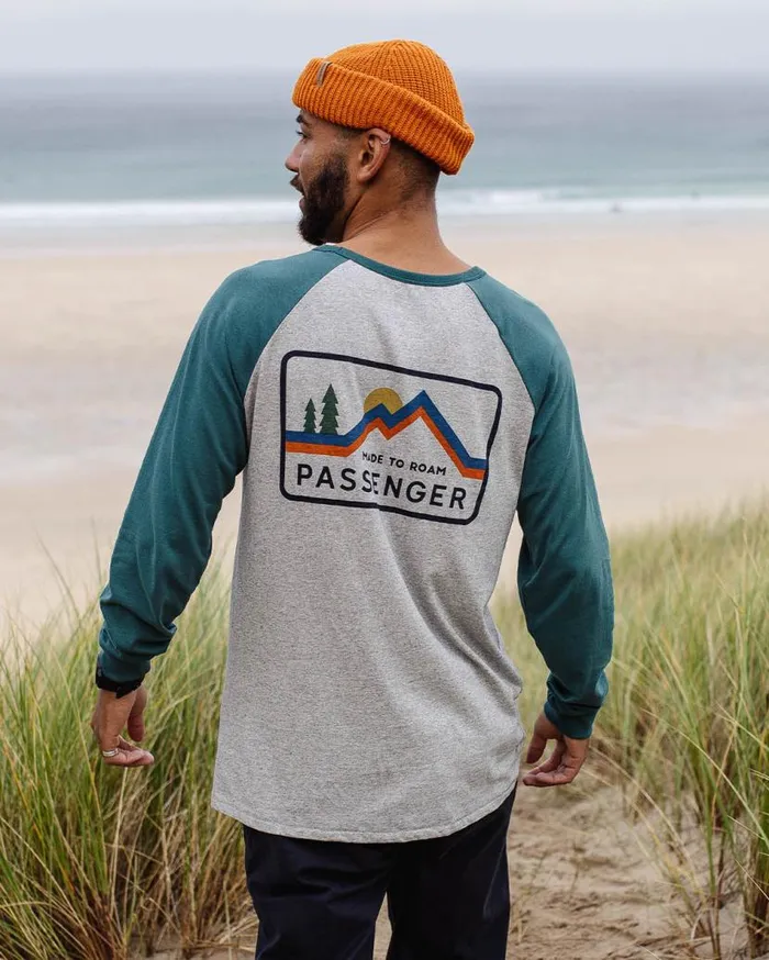 Men Tops Passenger Made To Roam Recycled LS TShirt Grey Marl Grey Marl
