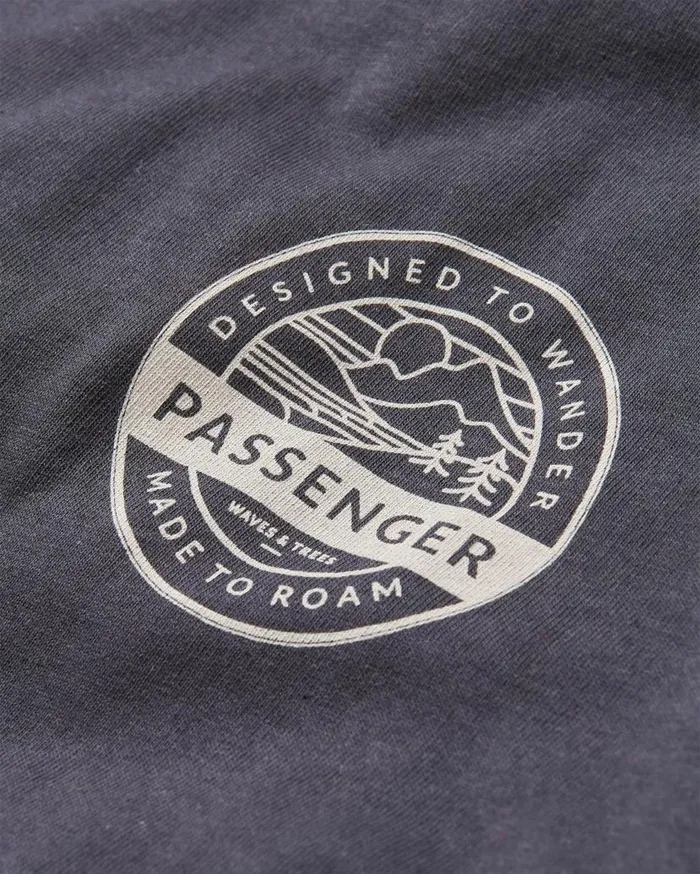 Men Tops Passenger Odyssey Recycled Cotton TShirt Black Black