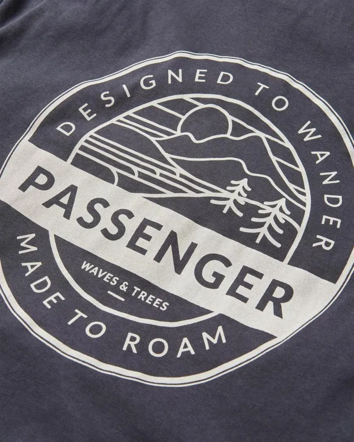 Men Tops Passenger Odyssey Recycled Cotton TShirt Black Black