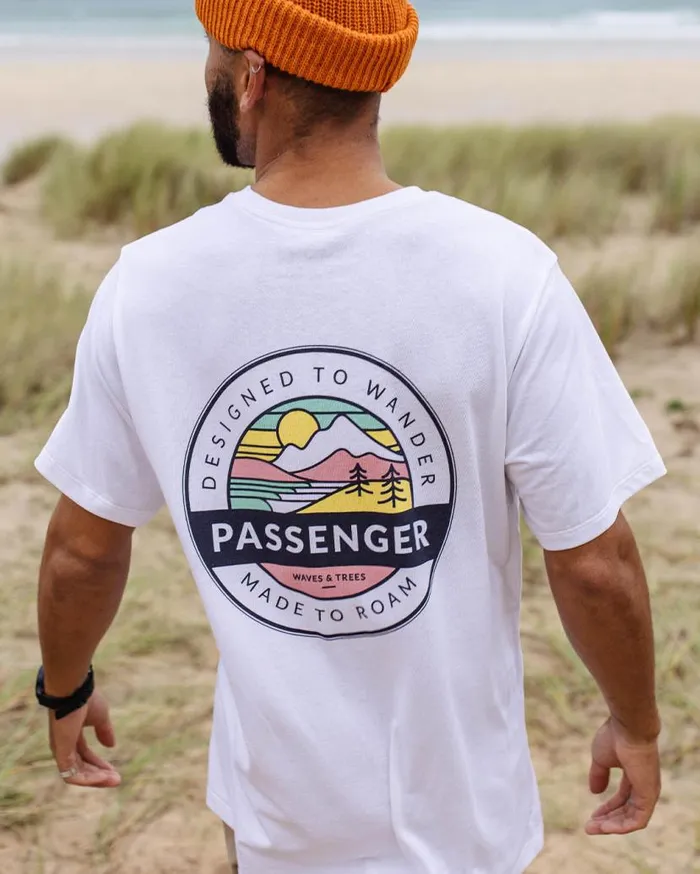 Men Tops Passenger Odyssey Recycled Cotton TShirt White White