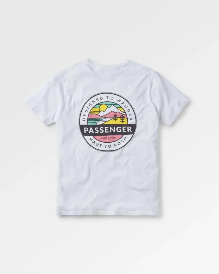 Men Tops Passenger Odyssey Recycled Cotton TShirt White White
