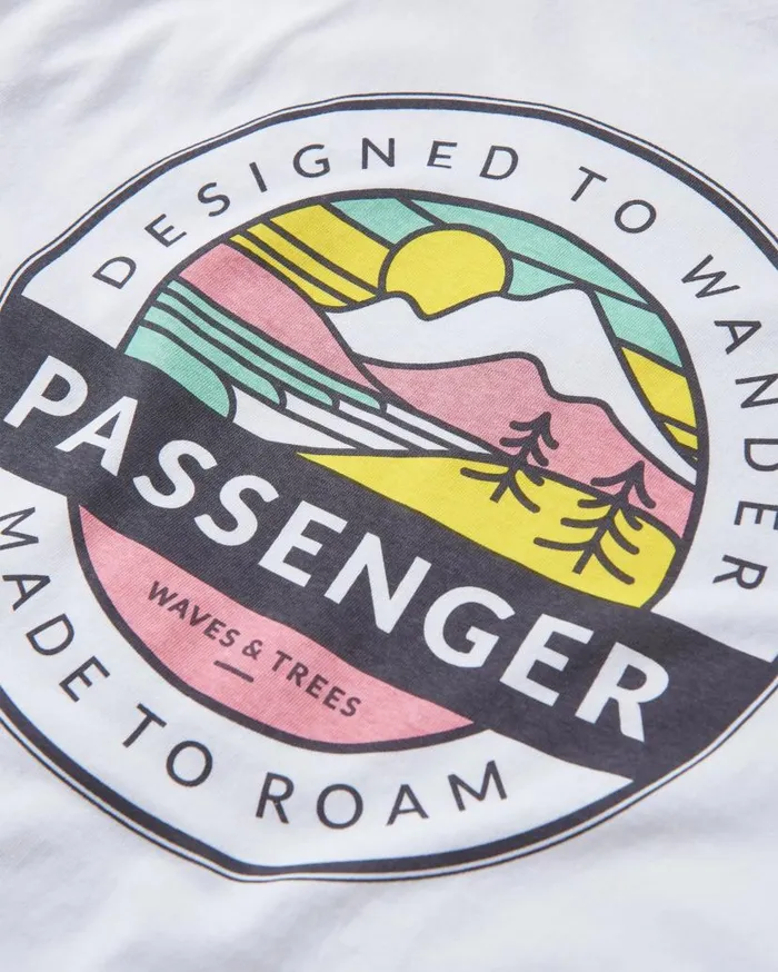 Men Tops Passenger Odyssey Recycled Cotton TShirt White White