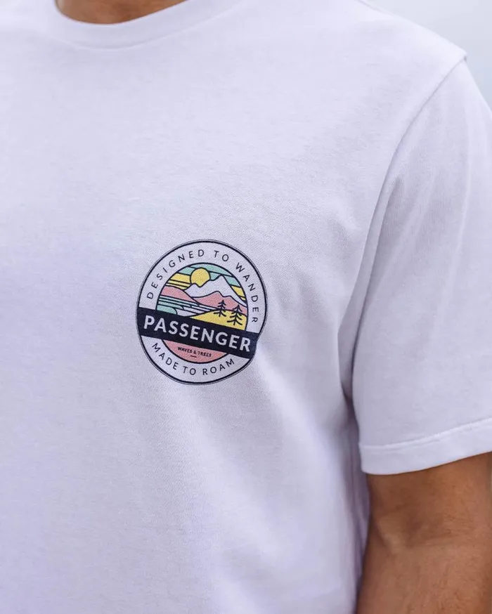 Men Tops Passenger Odyssey Recycled Cotton TShirt White White
