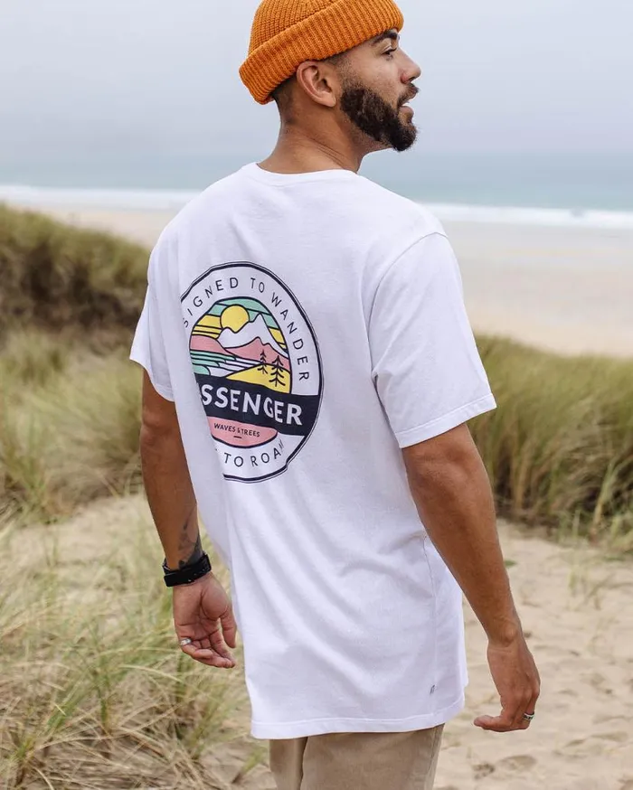 Men Tops Passenger Odyssey Recycled Cotton TShirt White White