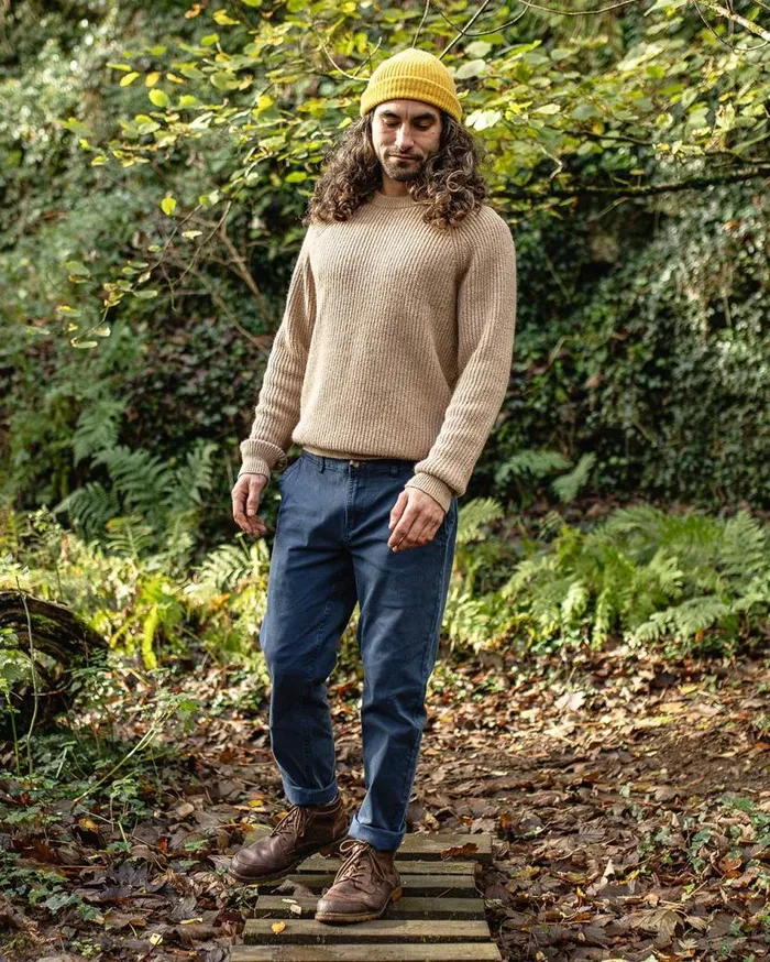 Men Tops Passenger Offshore Recycled Knitted Jumper Sand Sand