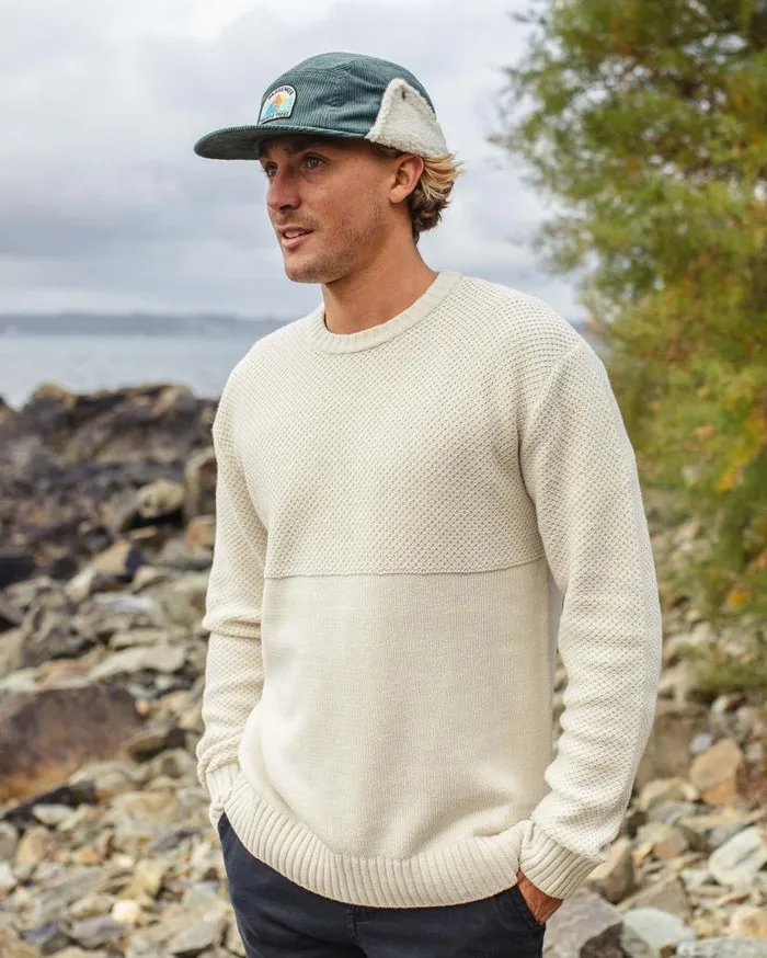 Men Tops Passenger Swell Knitted Jumper Off White Off White
