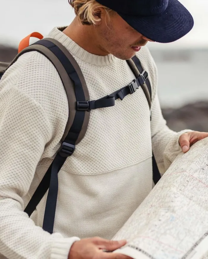 Men Tops Passenger Swell Knitted Jumper Off White Off White