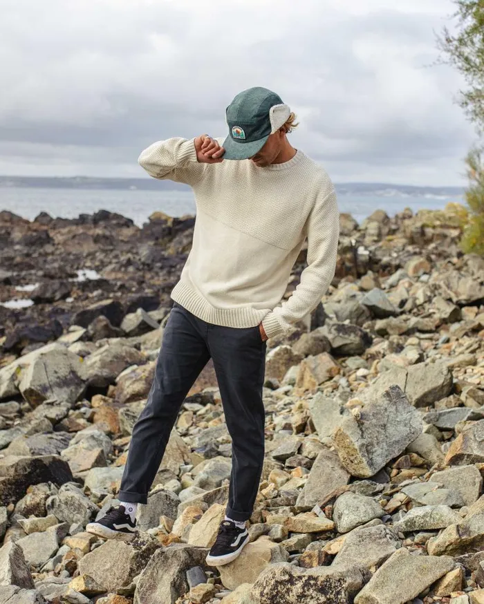 Men Tops Passenger Swell Knitted Jumper Off White Off White
