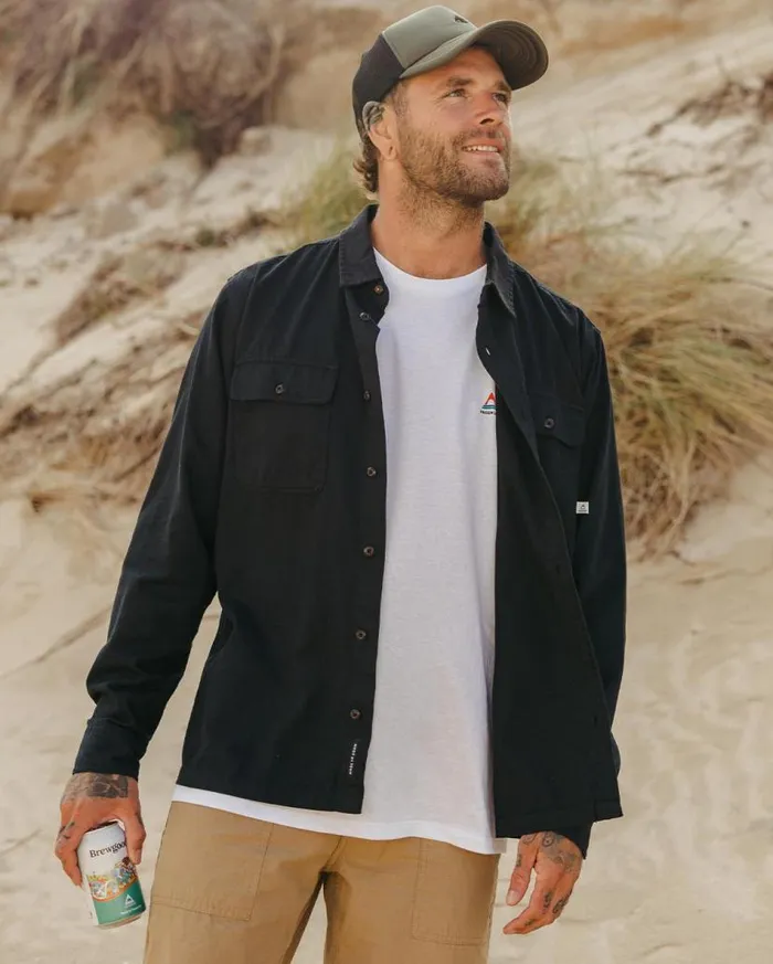 Men Tops Passenger Vision Organic Cotton Shirt Black Black