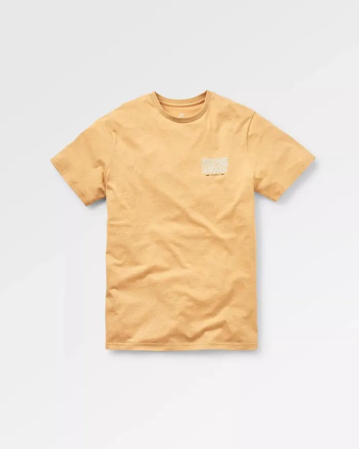 Men Tops Passenger Yuca Organic Cotton TShirt Dusty Ochre Marl Dusty Ochre Marl