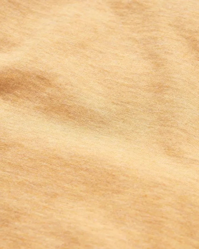 Men Tops Passenger Yuca Organic Cotton TShirt Dusty Ochre Marl Dusty Ochre Marl