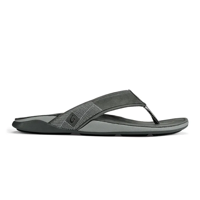 Men Tuahine Mens Waterproof Leather Sandals Stone Olukai WaterFriendly