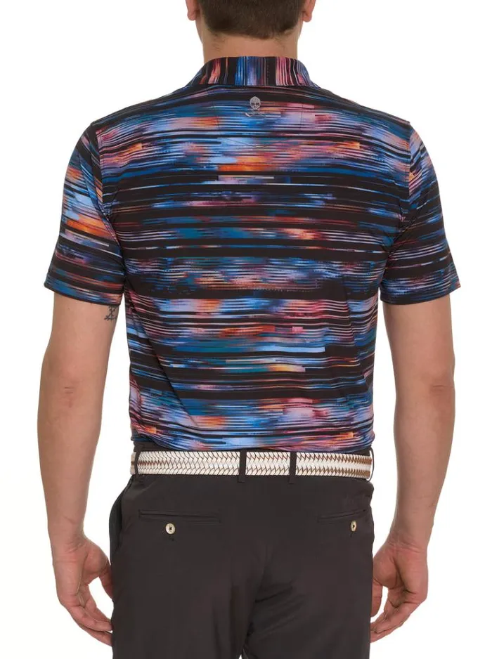 Men WATZMANN KNIT POLO Black Robert Graham Polos and TShirts