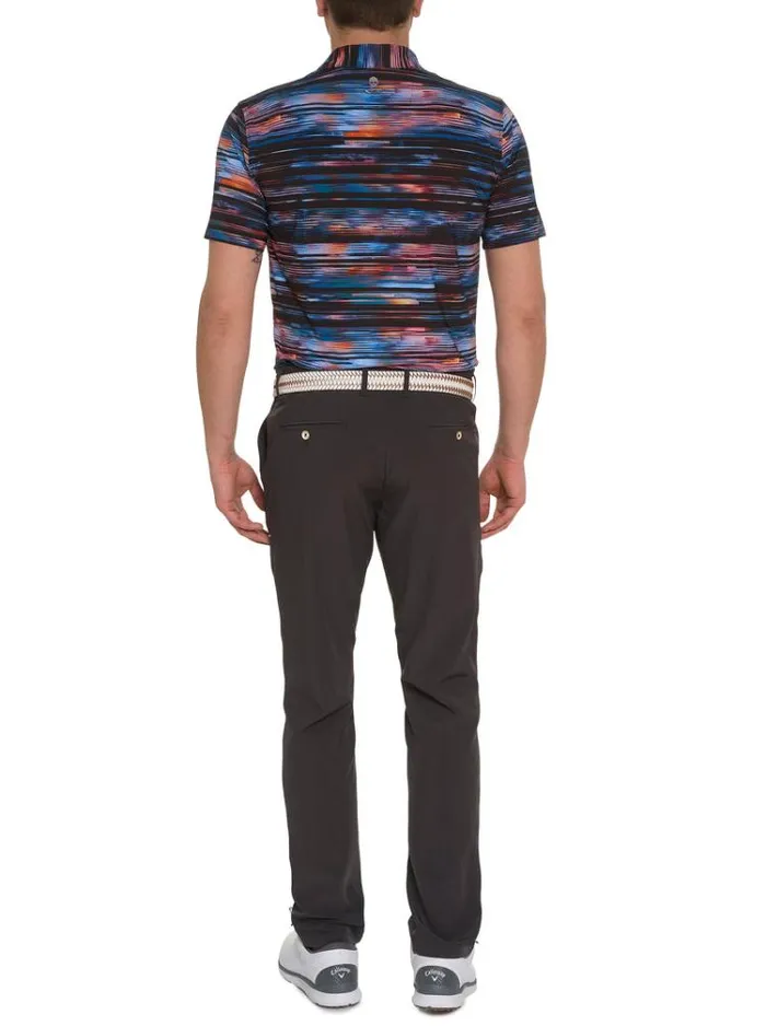 Men WATZMANN KNIT POLO Black Robert Graham Polos and TShirts