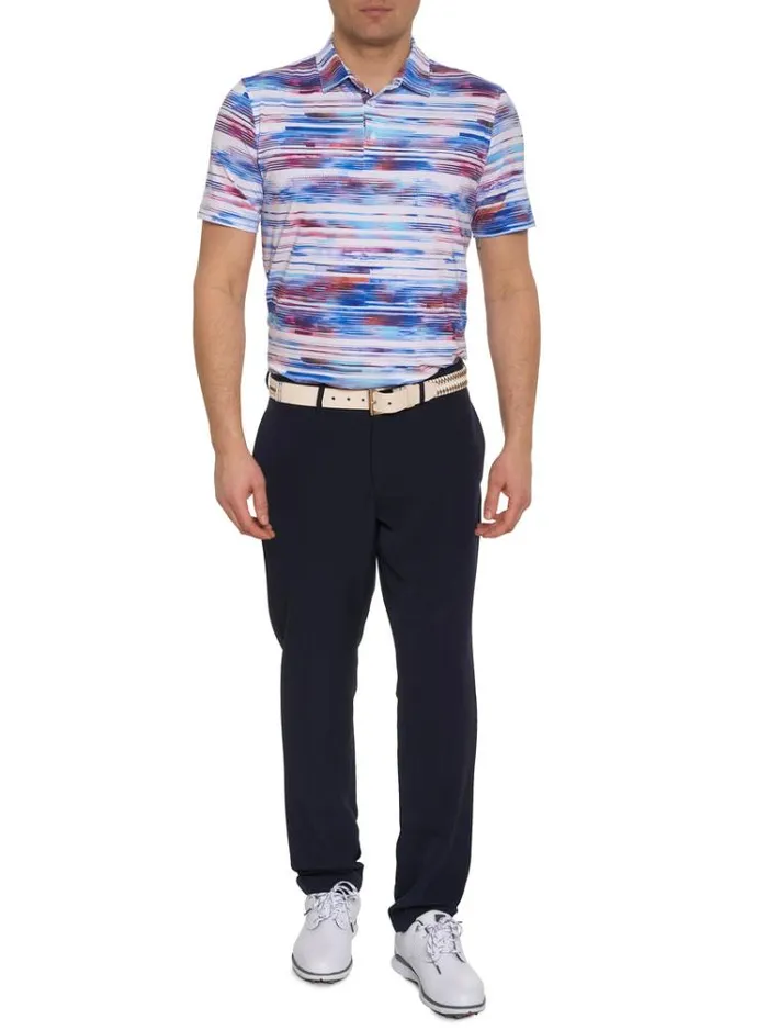 Men WATZMANN KNIT POLO Black Robert Graham Polos and TShirts