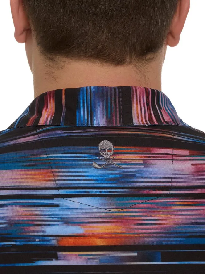 Men WATZMANN KNIT POLO Black Robert Graham Polos and TShirts
