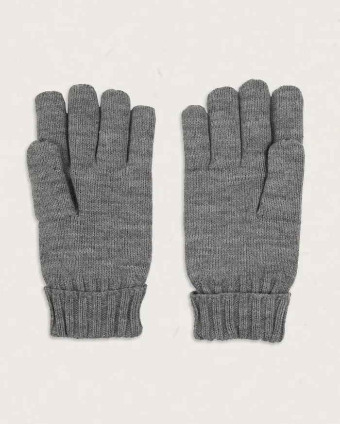MenWomen Gloves Passenger Gale Recycled Acrylic Knitted Gloves Flecked Grey Marl Flecked Grey Marl