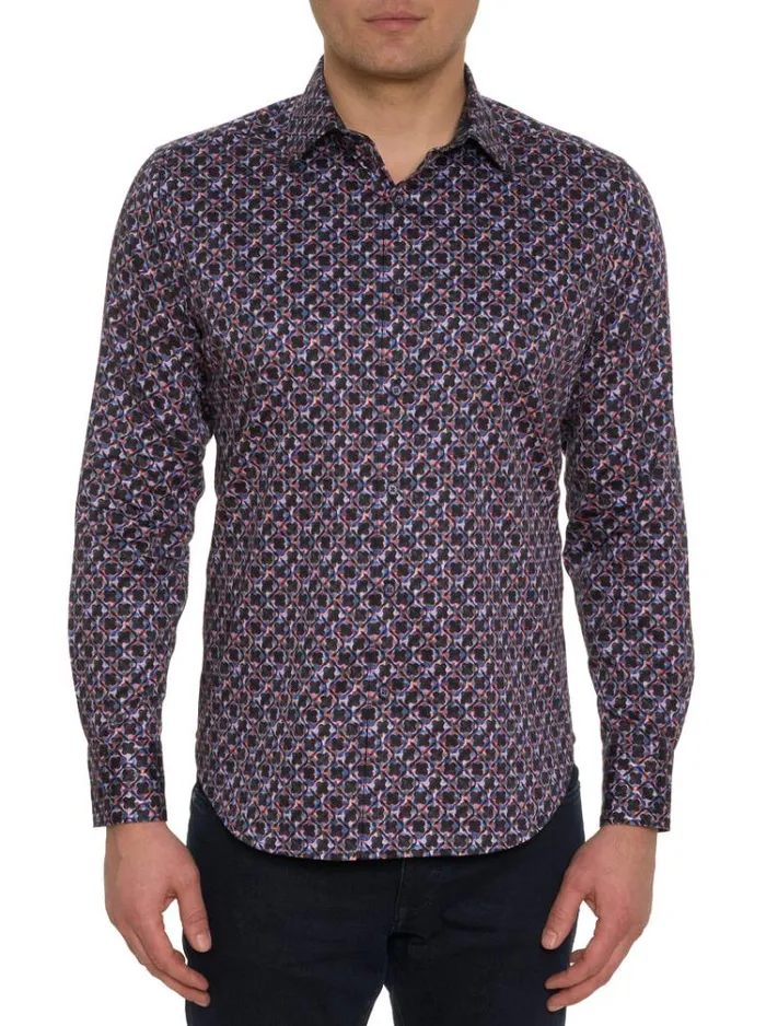 Men YENI LONG SLEEVE BUTTON DOWN SHIRT Multi Robert Graham Button Down Shirts