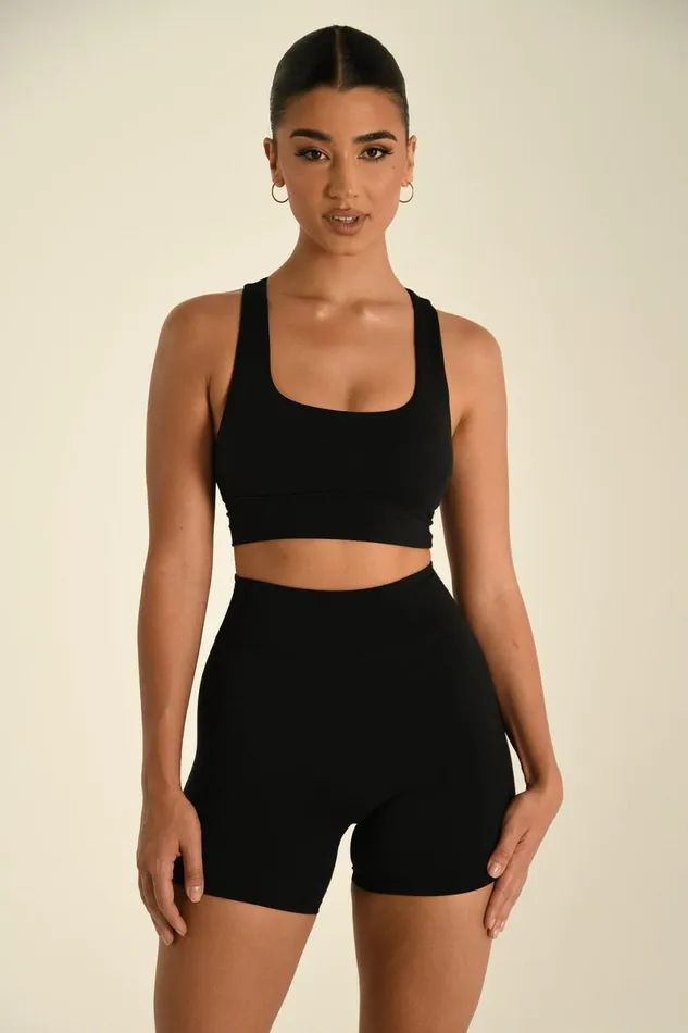 Meshki Activewear Carly Bike Shorts 8211 Black Black 8211 Women