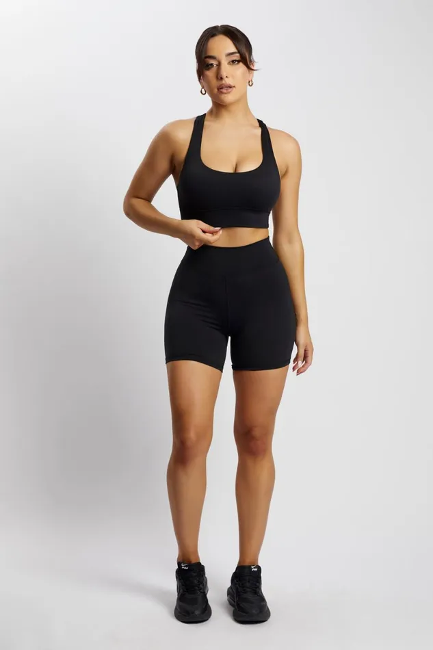 Meshki Activewear Carly Bike Shorts 8211 Black Black 8211 Women