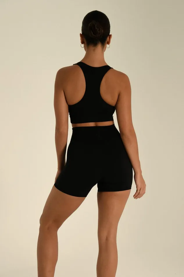 Meshki Activewear Carly Bike Shorts 8211 Black Black 8211 Women