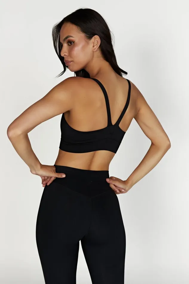 Meshki Activewear Elise V Back Cami Crop Top 8211 Black Black 8211 Women