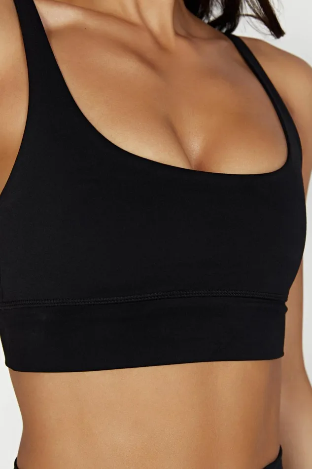 Meshki Activewear Elise V Back Cami Crop Top 8211 Black Black 8211 Women