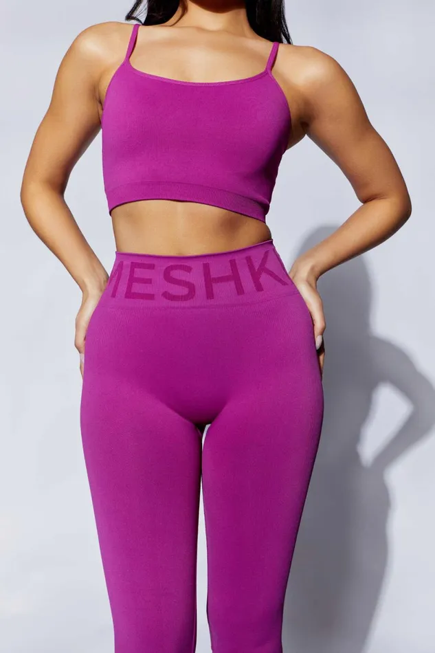 Meshki Activewear Lanie Scoop Neck Tank Top 8211 Violet Violet 8211 Women