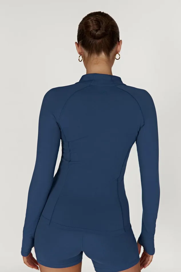 Meshki Activewear Luna Zip Up Jacket 8211 Navy Navy 8211 Women