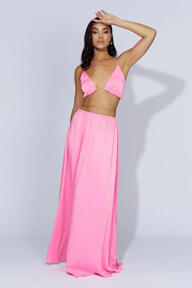 Meshki Bachelorette Colette Chain Maxi Dress 8211 Bubblegum Pink Bubblegumpink 8211 Women Meshki Bachelorette Colette Chain Maxi Dress 8211 Bubblegum Pink Bubblegumpink 8211 Women