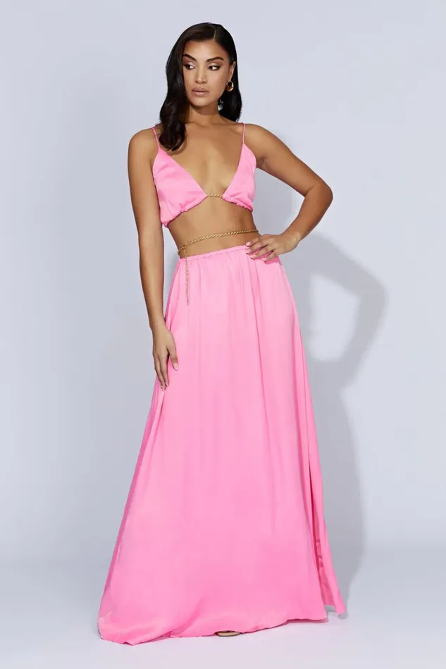 Meshki Bachelorette Colette Chain Maxi Dress 8211 Bubblegum Pink Bubblegumpink 8211 Women Meshki Bachelorette Colette Chain Maxi Dress 8211 Bubblegum Pink Bubblegumpink 8211 Women