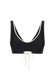 Meshki Bikini Tops Santina Recycled Contrast Bikini Top 8211 Black Black 8211 Women