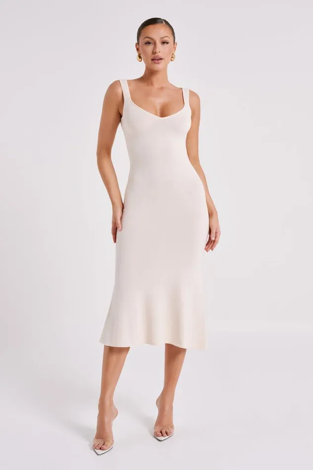 Meshki Bridal Shower Easton Knit Midi Dress 8211 Ivory Ivory 8211 Women
